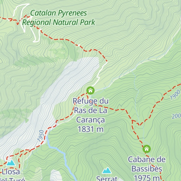 Map of Refuge du Ras de La Carança