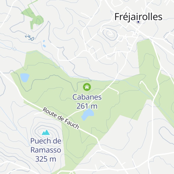 Map of Cabanes