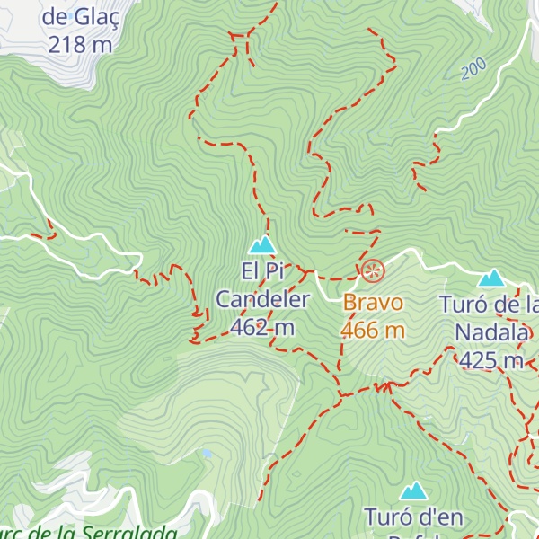 Map of Les Corones