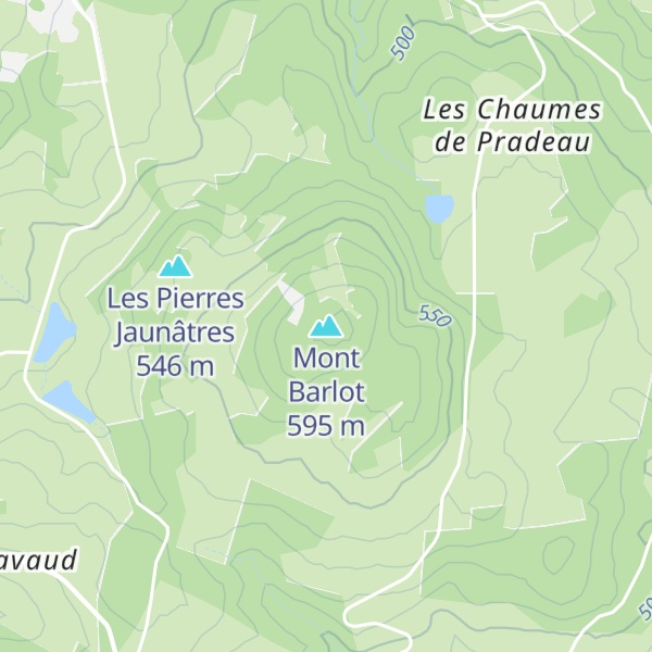 Map of Mont Barlot