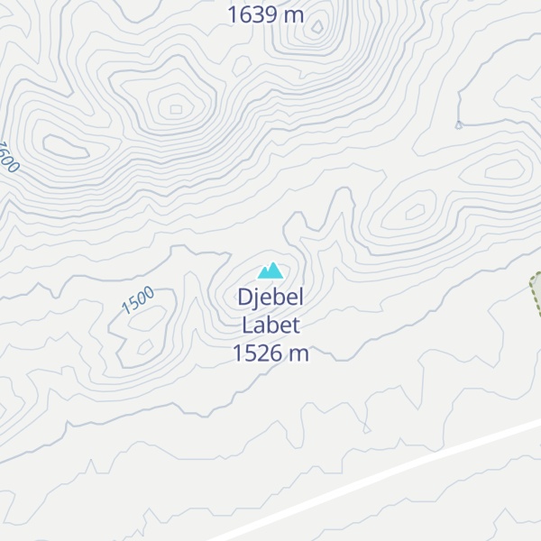 Map of Djebel Labet