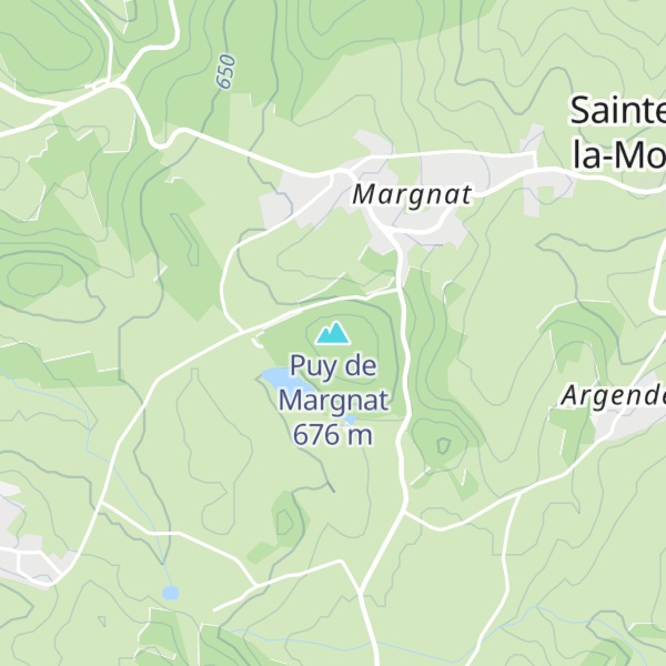 Map of Puy de Margnat
