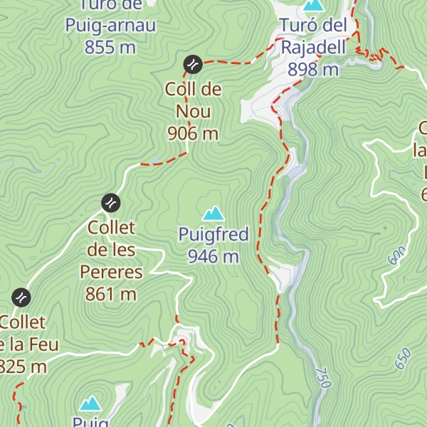 Map of Puigfred