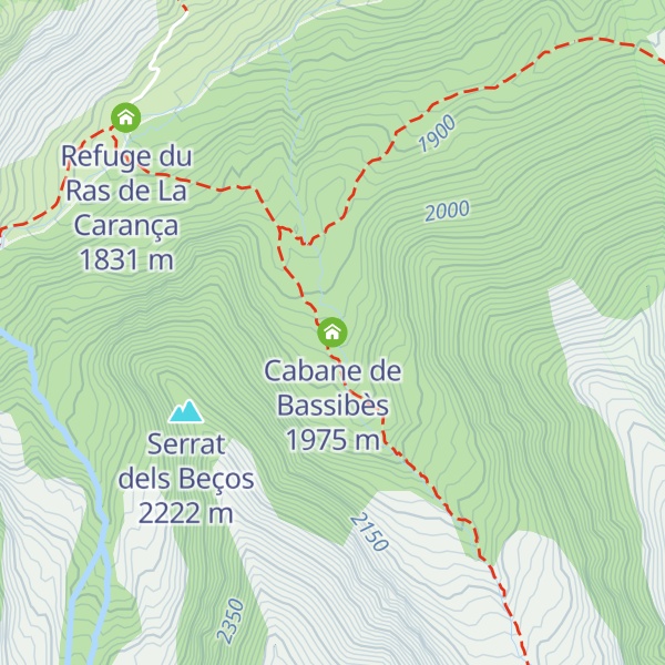 Map of Cabane de Bassibès