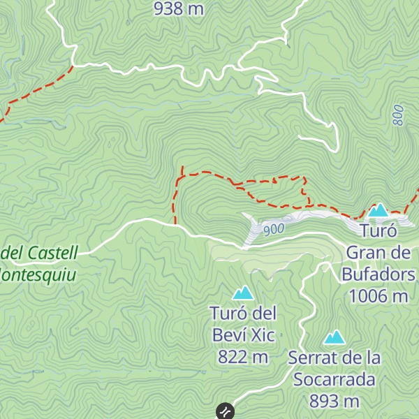 Map of Serra de Bufadors