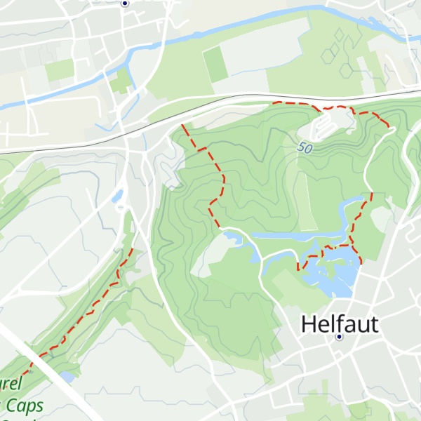 Map of Mont d'Helfaut