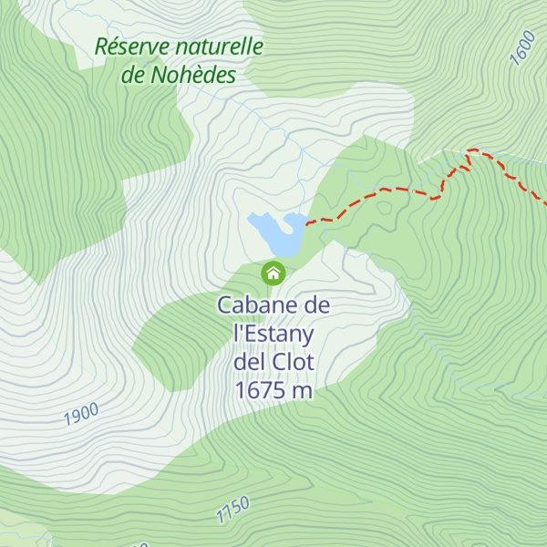Map of Cabane de l'Estany del Clot