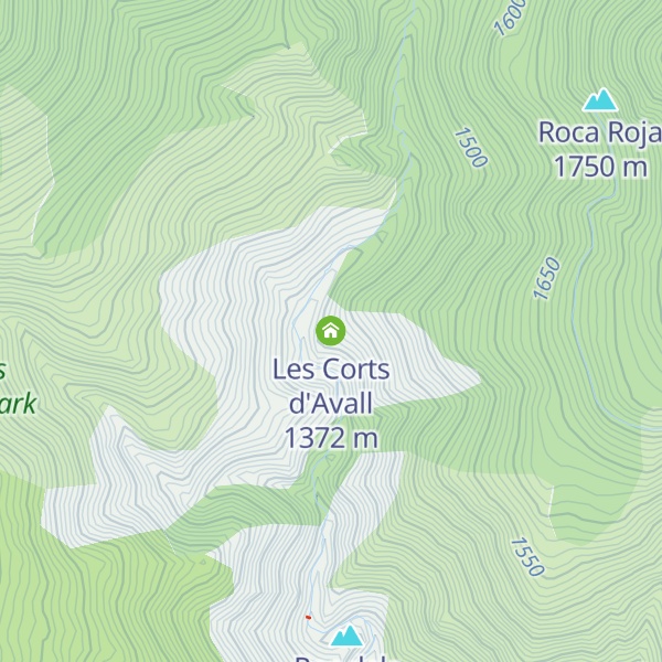 Map of Les Corts d'Avall