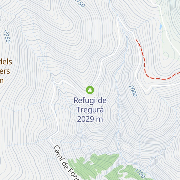 Map of Refugi de Tregurà
