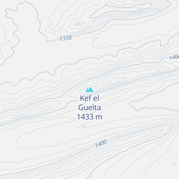 Map of Kef el Guelta
