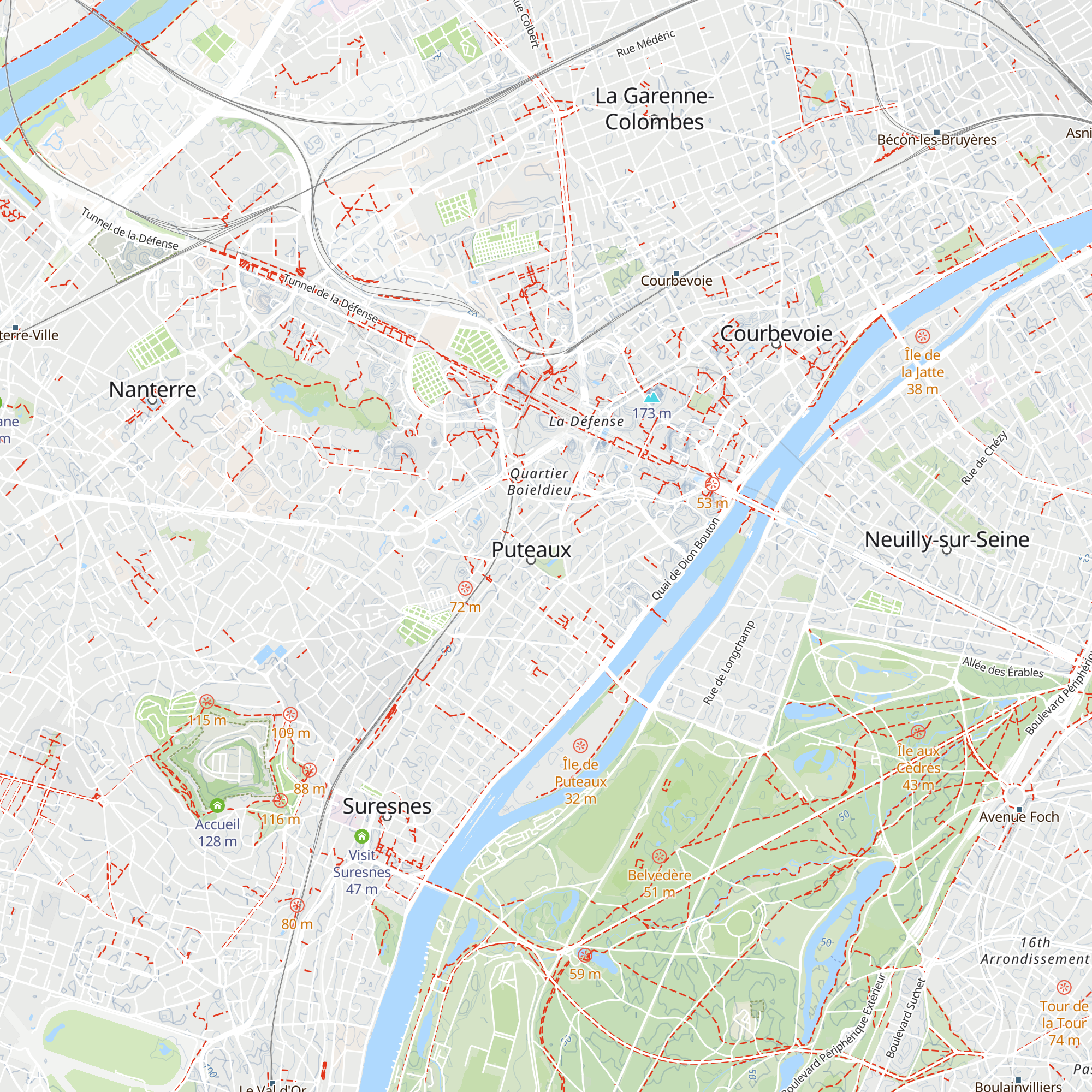 Puteaux Point-Info map