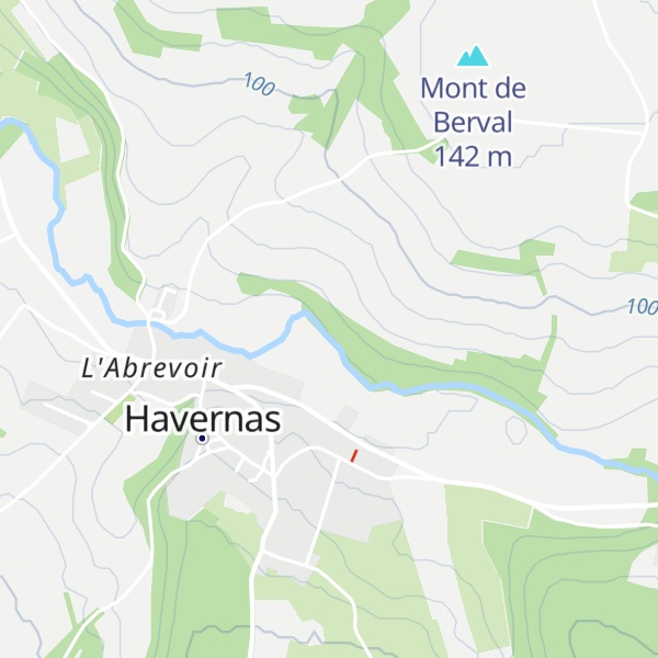 Map of Cabane des juniors - Centre d'Havernas