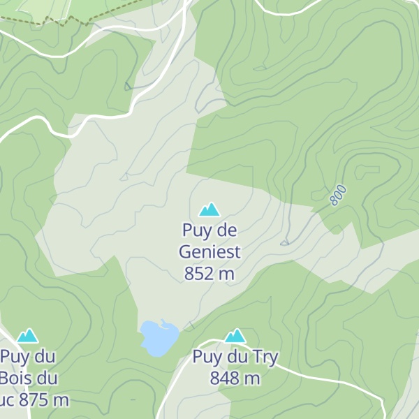 Map of Puy de Geniest