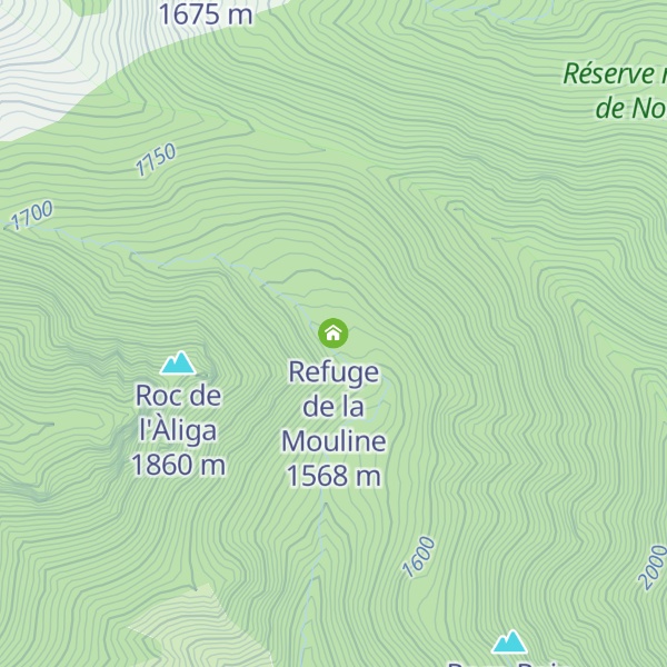 Map of Refuge de la Mouline