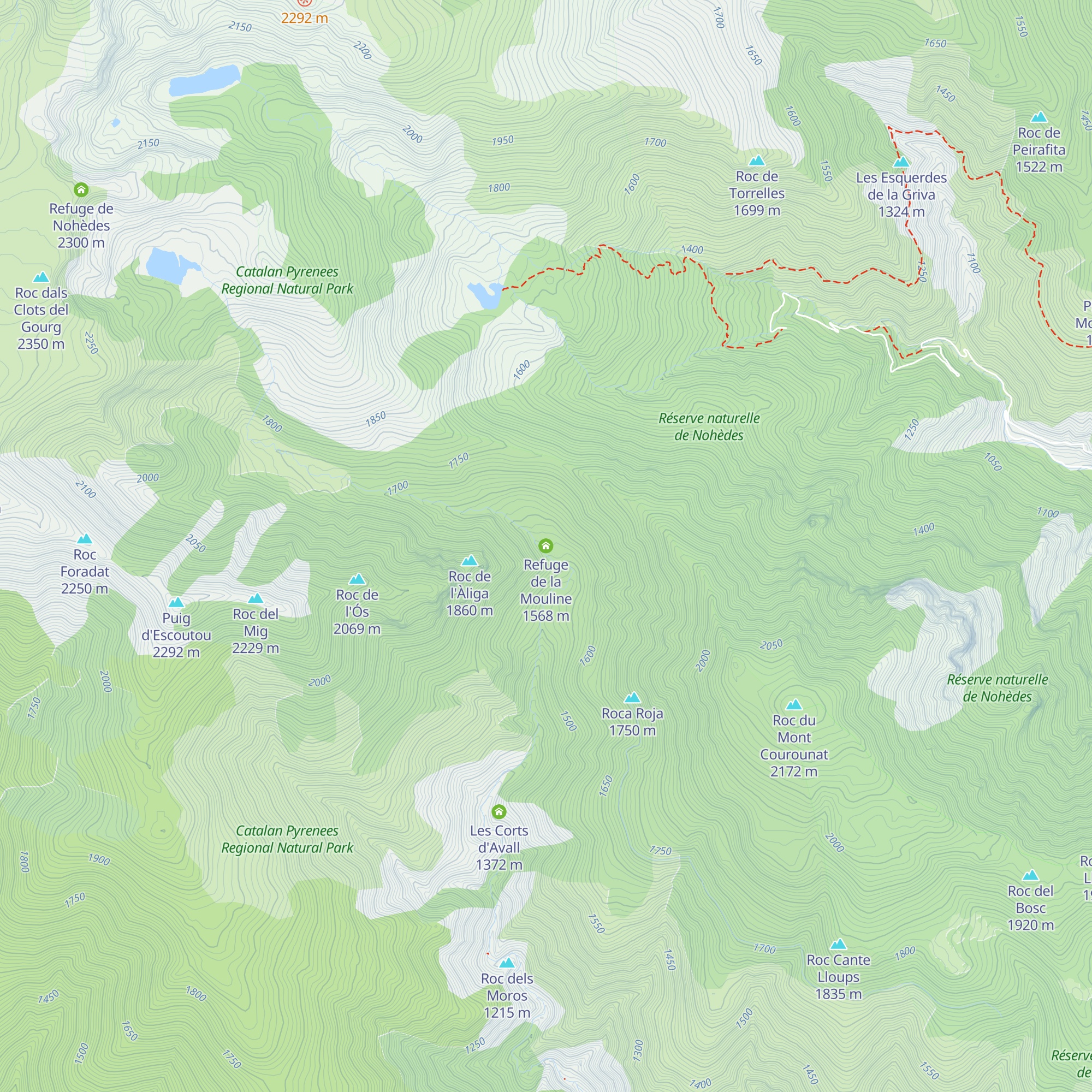 Refuge de la Mouline map