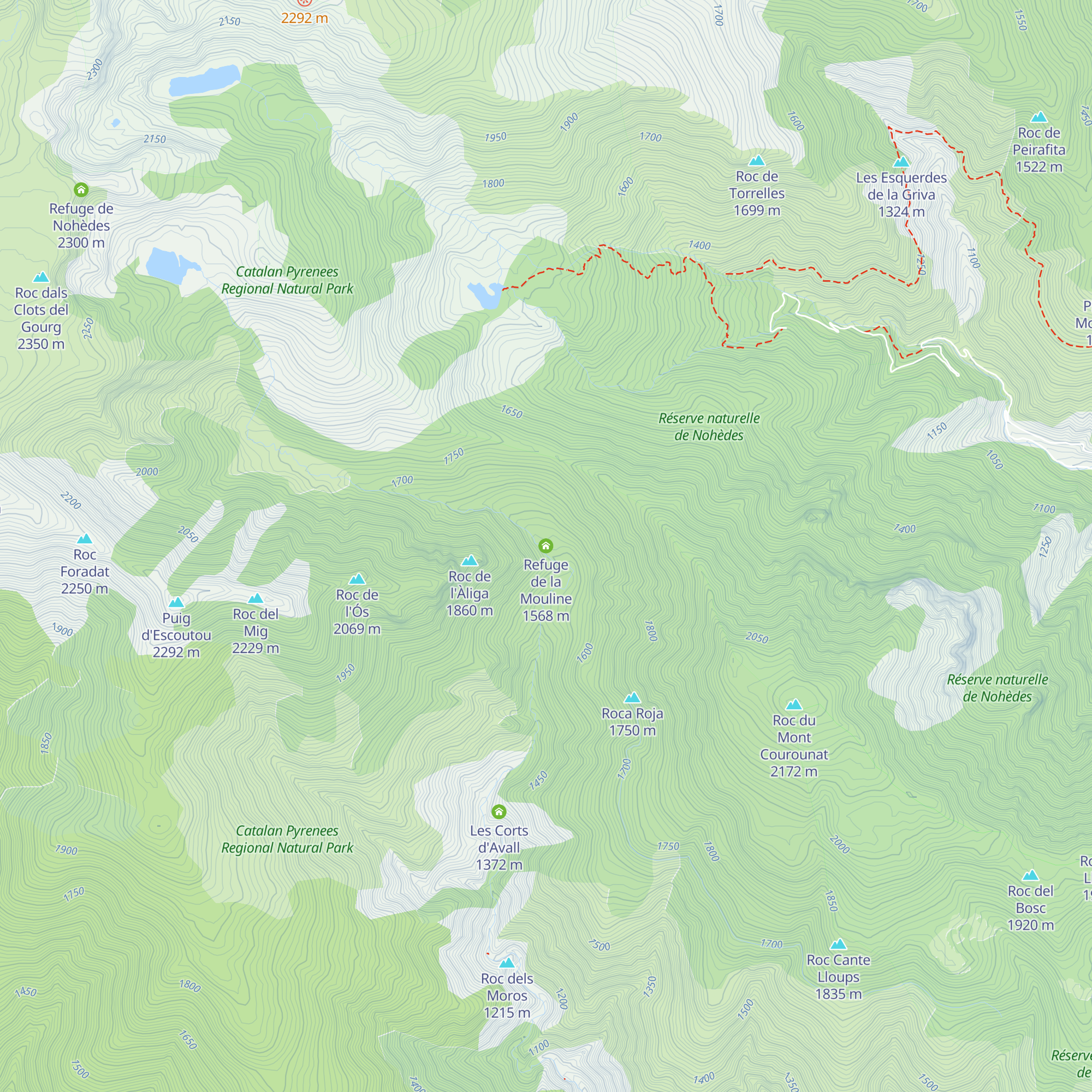 Refuge de la Mouline map