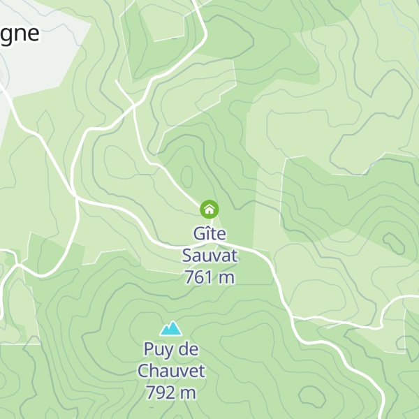 Map of Gîte Sauvat