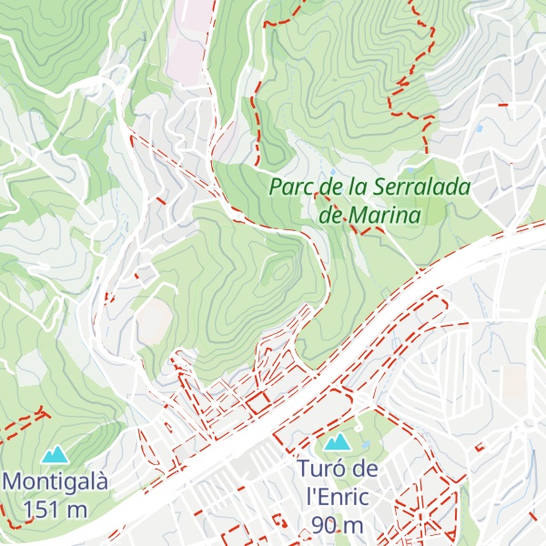 Map of Turó d'en Boscà