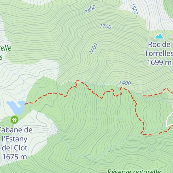 Map of Refuge d'Enterrada