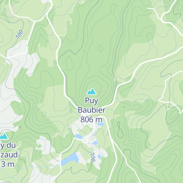 Map of Puy Baubier