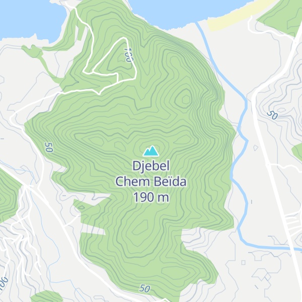 Map of Djebel Chem Beïda