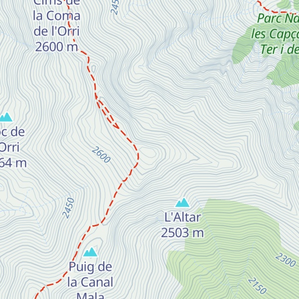 Map of Les Borregues
