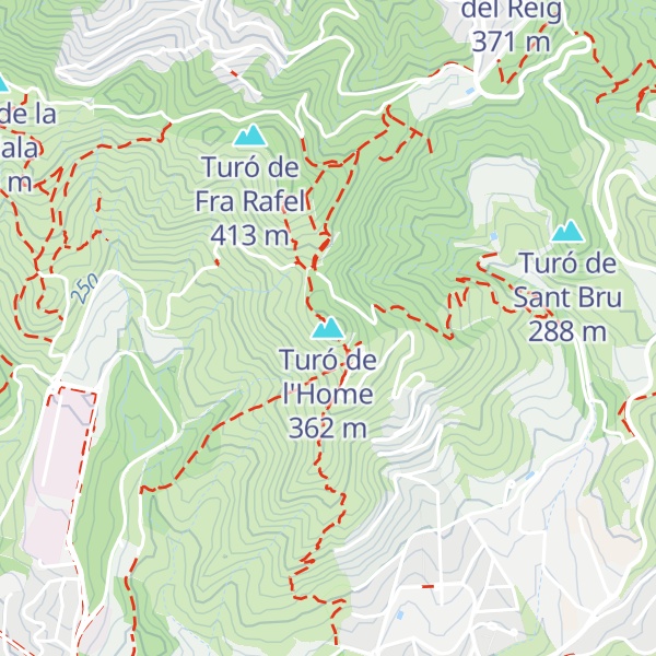 Map of Turó de l'Home