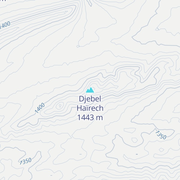 Map of Djebel Haïrech