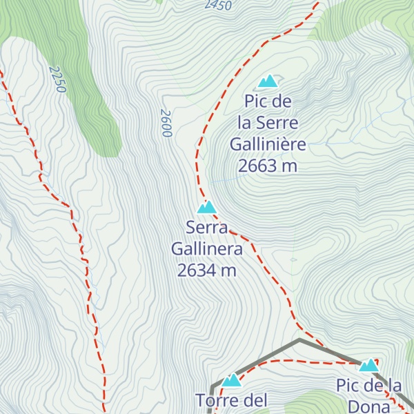 Map of Serra Gallinera