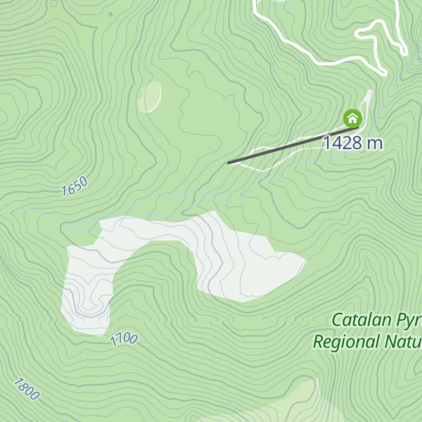 Map of Refuge du Callau