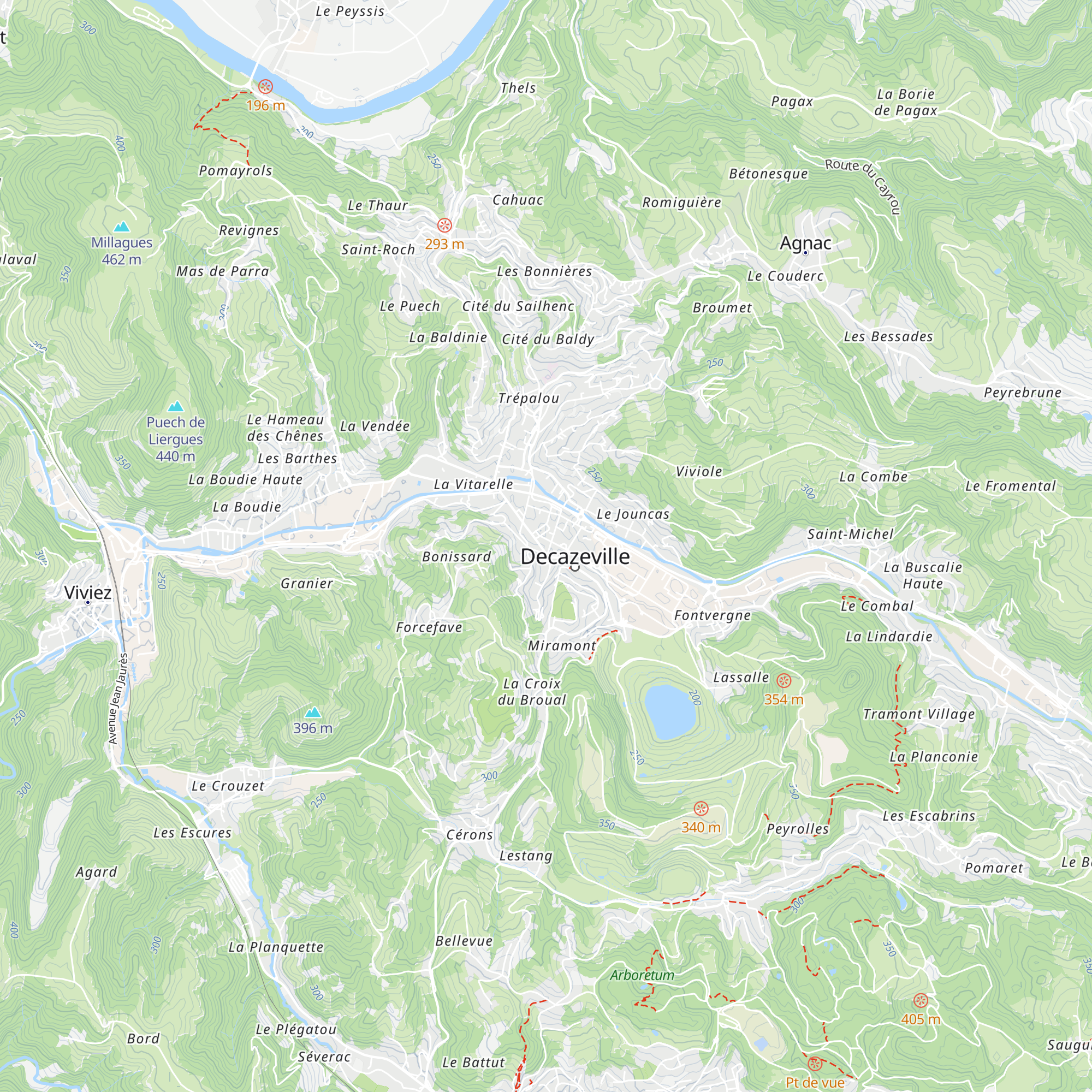 Office de tourisme de Decazeville map