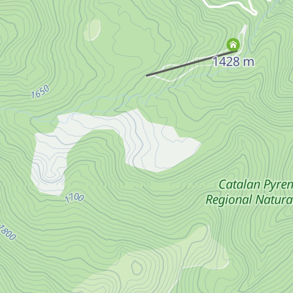 Map of Refuge Pastoral du Callau
