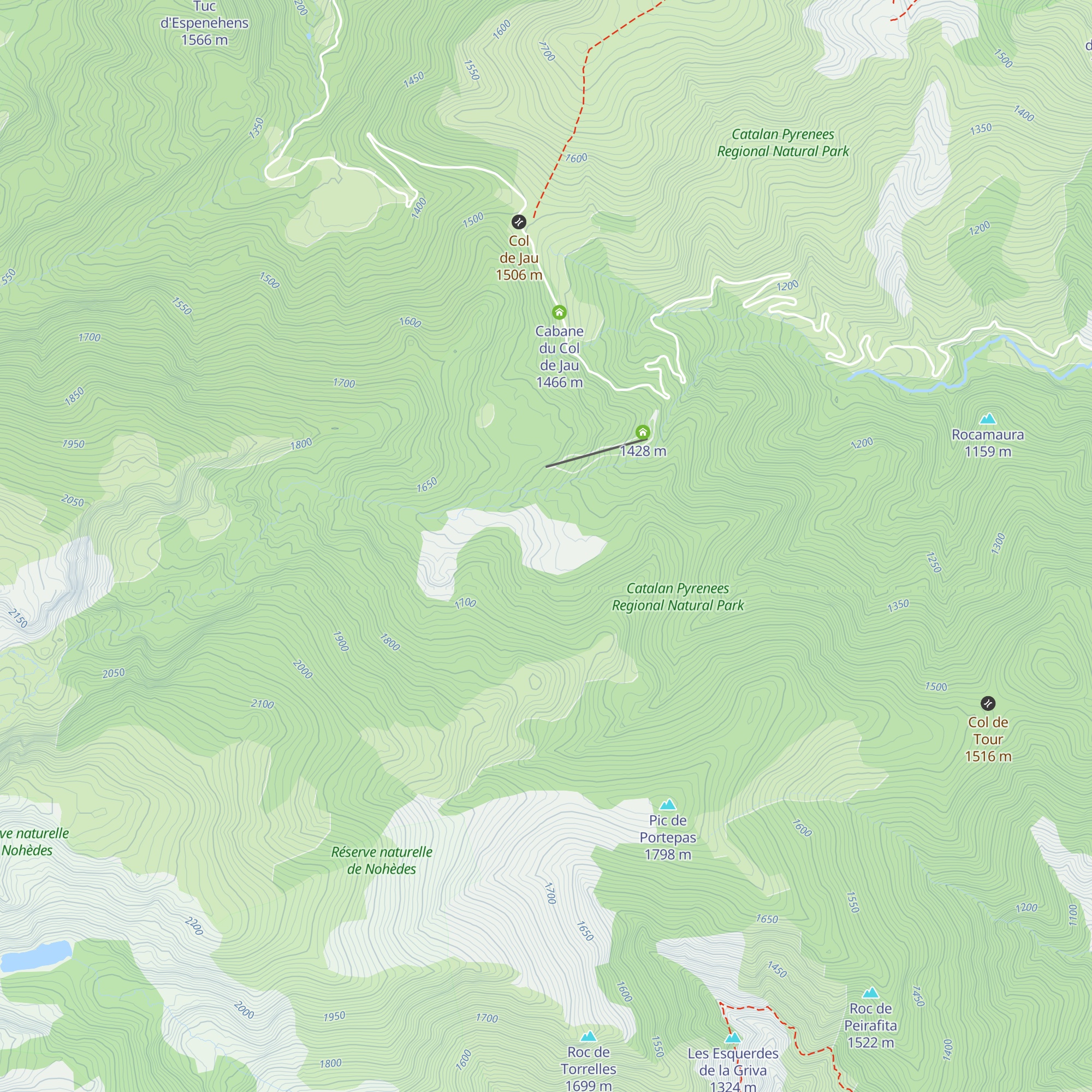 Refuge Pastoral du Callau map