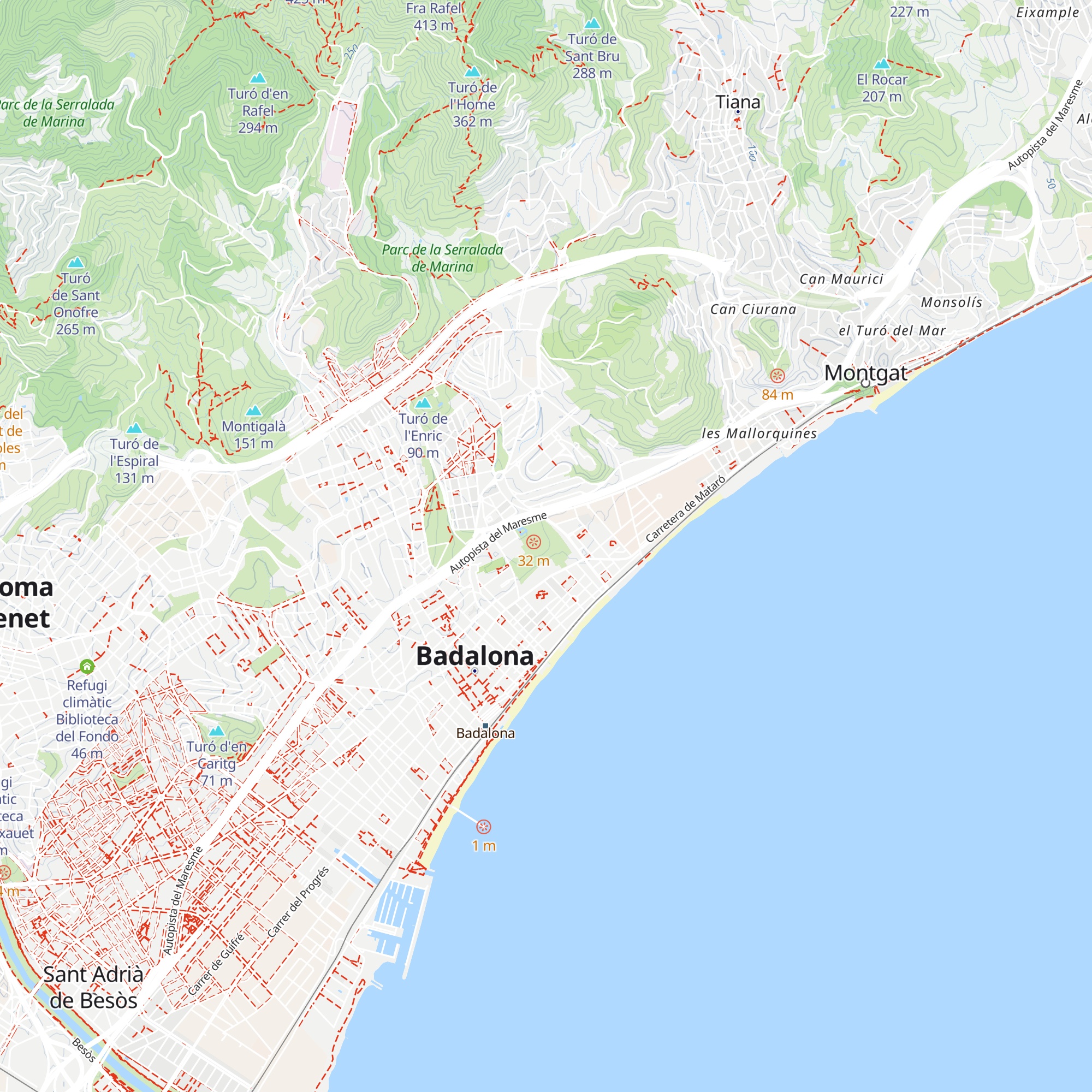 Refugi climàtic Parc de Can Solei i Ca l'Arnús map