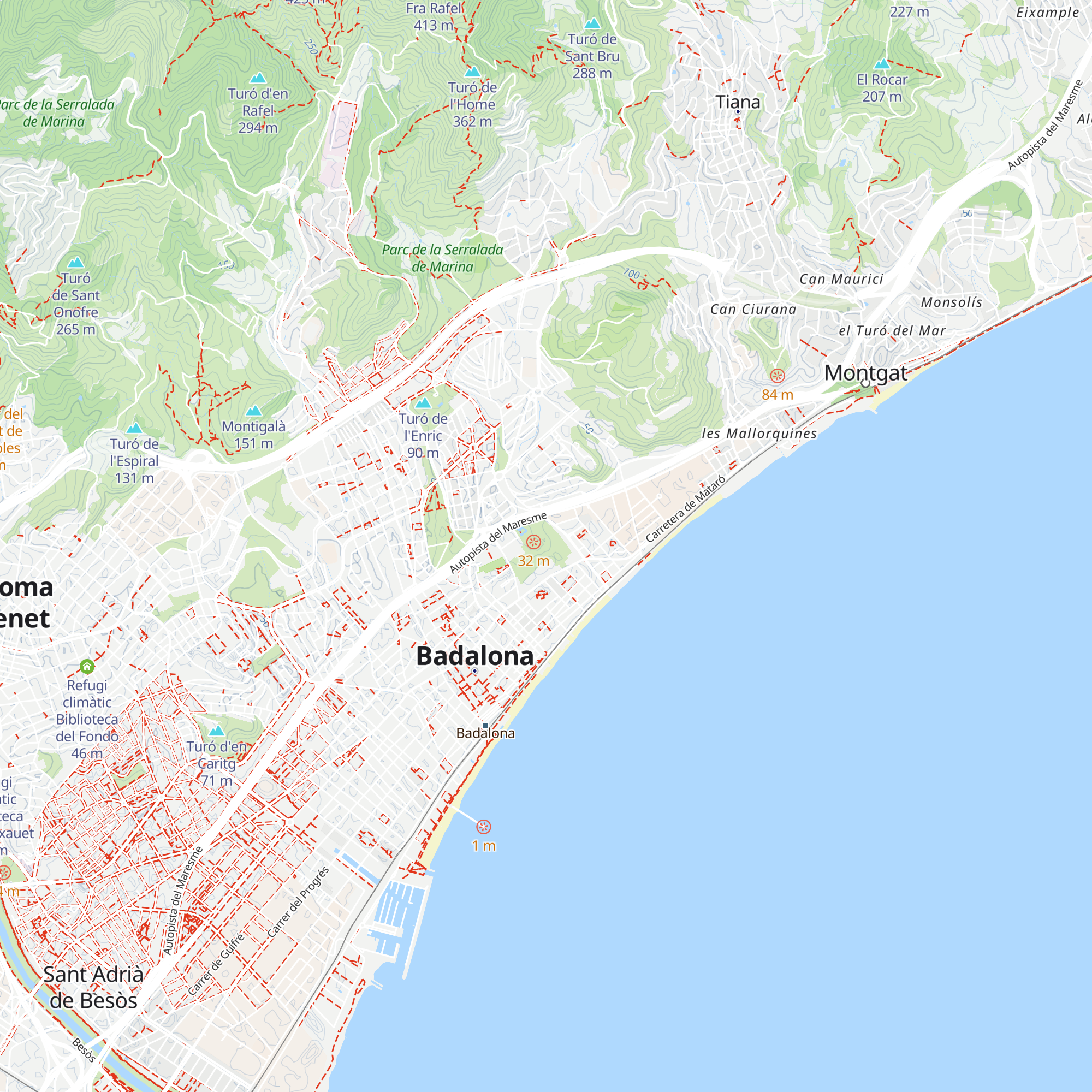 Refugi climàtic Parc de Can Solei i Ca l'Arnús map