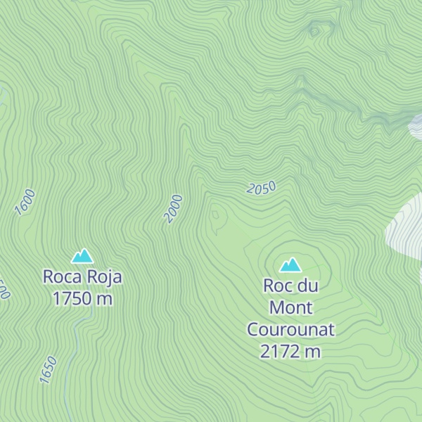 Map of Mont Courounat