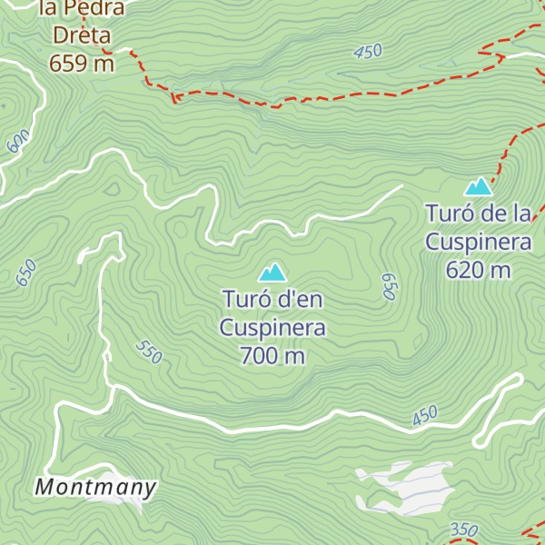 Map of Turó d'en Cuspinera
