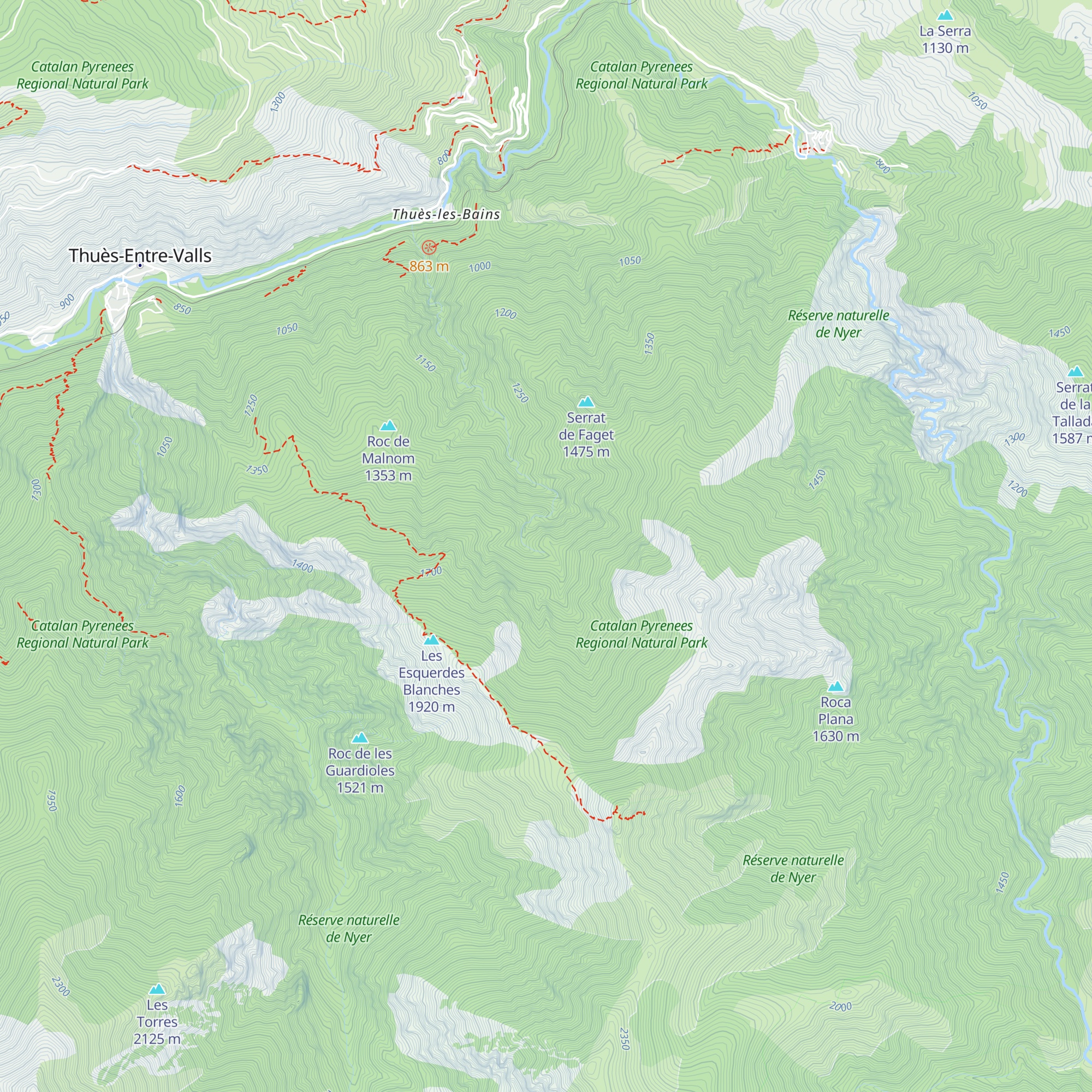 Refuge d'En Goudeil map