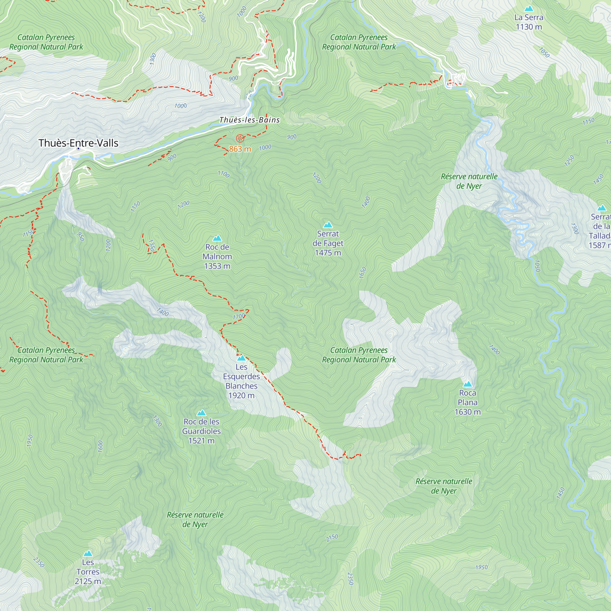 Refuge d'En Goudeil map