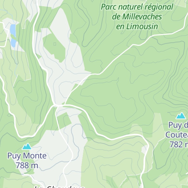 Map of Puy du Gour