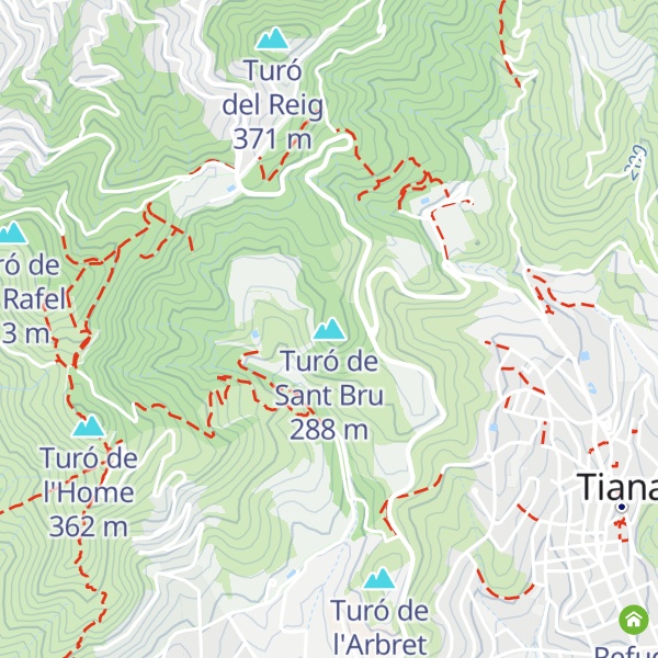 Map of Turó de Sant Bru