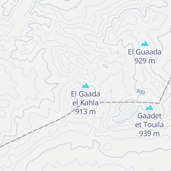 Map of El Gaada el Kahla