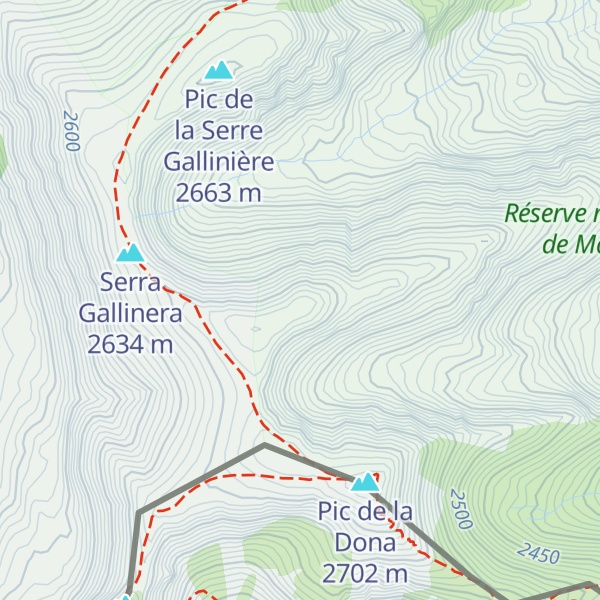 Map of Pedró de la Serra