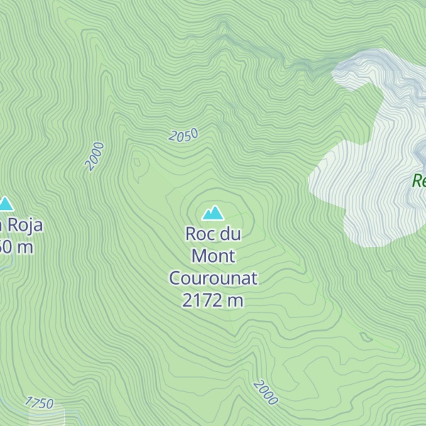 Map of Roc du Mont Courounat