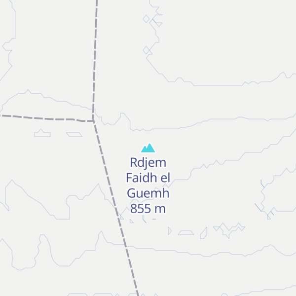 Map of Rdjem Faidh el Guemh