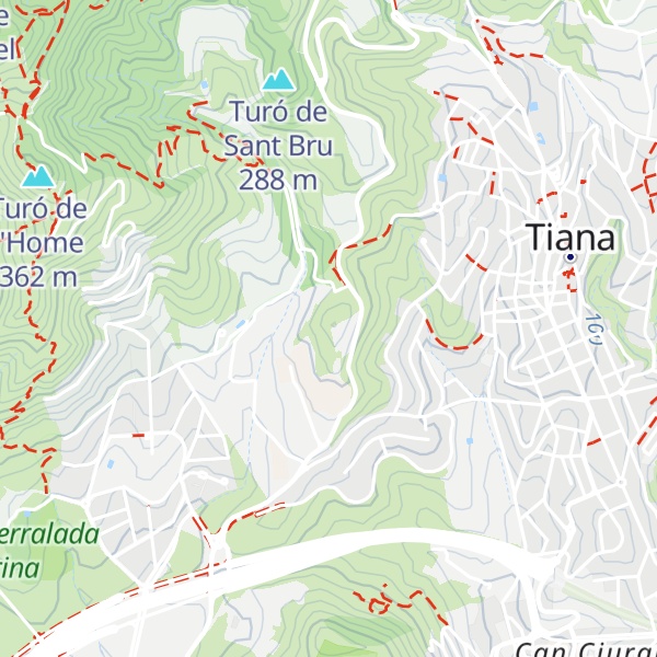 Map of Turó de l'Arbret