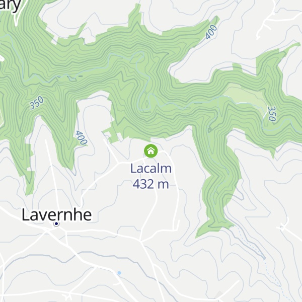 Map of Lacalm