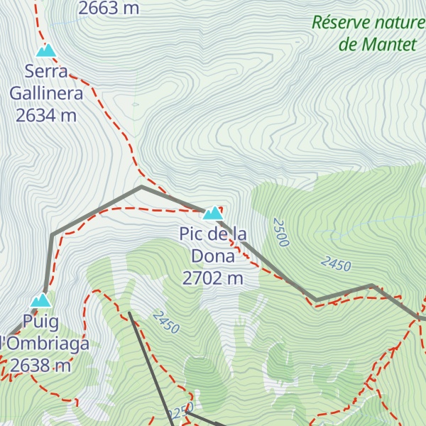 Map of Pic de la Dona