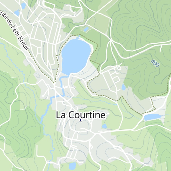 Map of Gîte municipal Passerelle