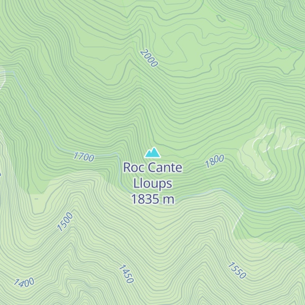 Map of Roc Cante Lloups